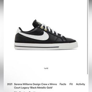 Nike Serena Williams design black and gold 8.5